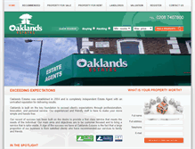 Tablet Screenshot of oaklandsestates.co.uk
